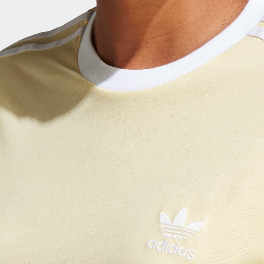 adidas Originals Adicolor 3-stripes T-shirt T-shirts Kleding almost yellow maat: XS beschikbare maaten:XS