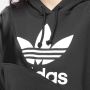 Adidas Originals Dames sweatshirt adicolor split trafoil hoodie hc7050 36 Zwart Dames - Thumbnail 6