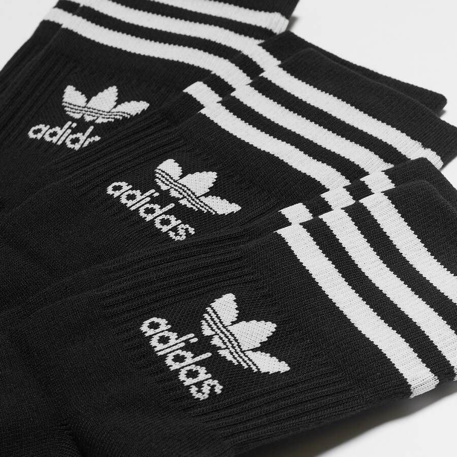 adidas Originals Adicolor Crew Sokken (3 Pack) Lang Kleding black white maat: 39-42 beschikbare maaten:39-42 43-46