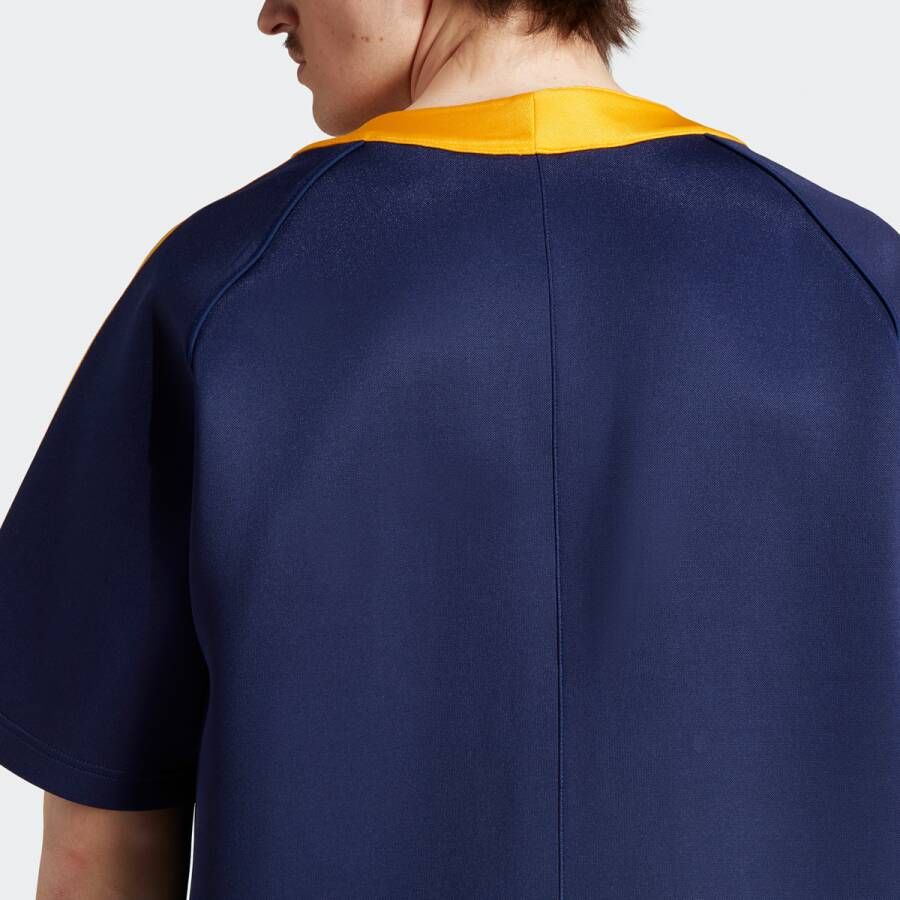 adidas Originals Adicolor Plus T-shirt Jersey's Kleding dark blue crew yellow maat: S beschikbare maaten:S