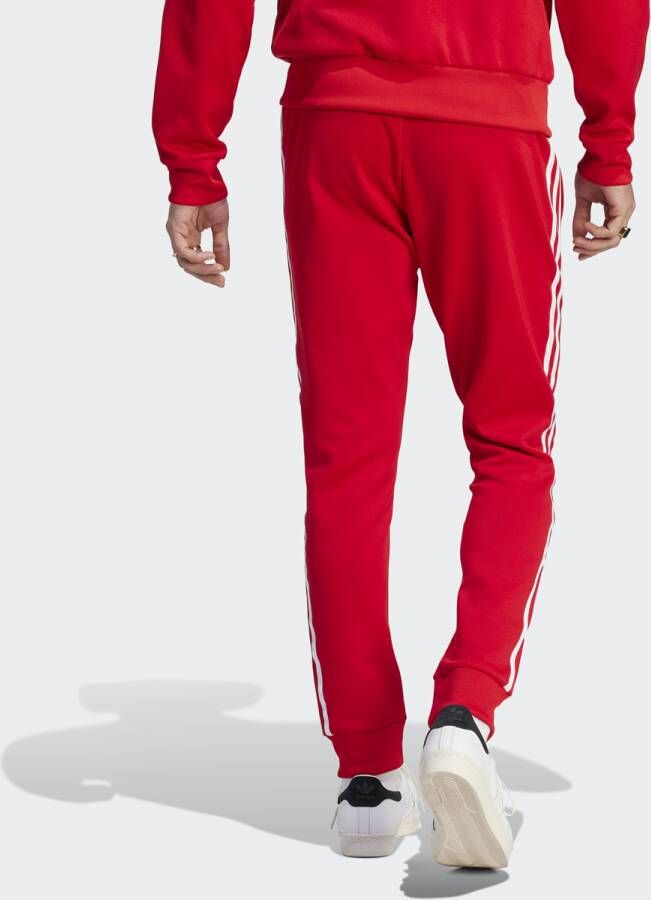 adidas Originals Adicolor Superstar Jogging Broek Trainingsbroeken Heren better scarlet white maat: S beschikbare maaten:S M L XL XXL