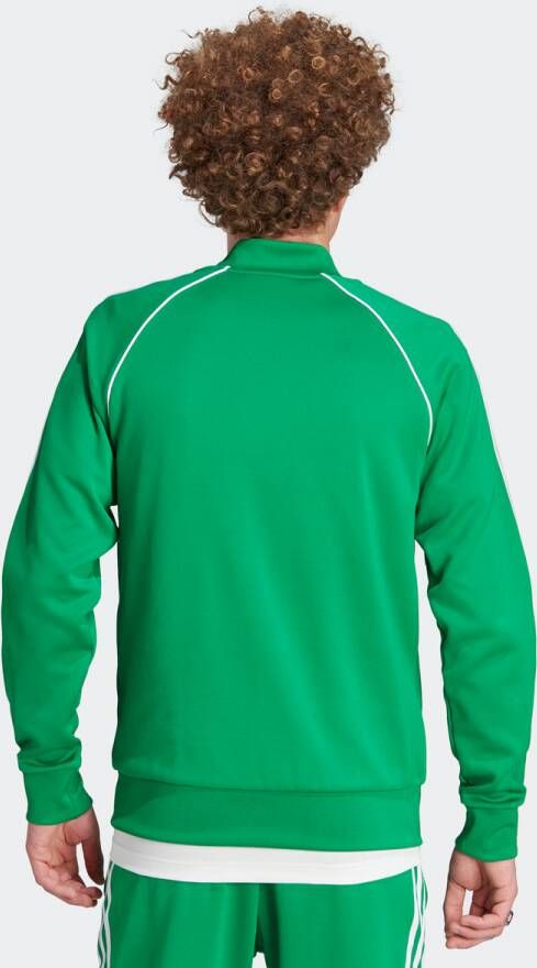 adidas Originals Adicolor Superstar Trainingsjack Trainingsjassen Kleding green white maat: L beschikbare maaten:L