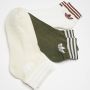 Adidas Originals Adicolor Trefoil Ankle Sokken (3 Pack) Middellang wonder white olive strata cloud white maat: 35-38 beschikbare maaten:35 - Thumbnail 3