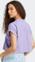 Adidas Originals Adicolor Trefoil Cropped T-shirt T-shirts Kleding magic lilac maat: S beschikbare maaten:S - Thumbnail 2