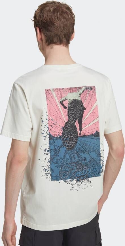 adidas Originals Adventure Trail Tee T-shirts Kleding off white maat: XS beschikbare maaten:XS S
