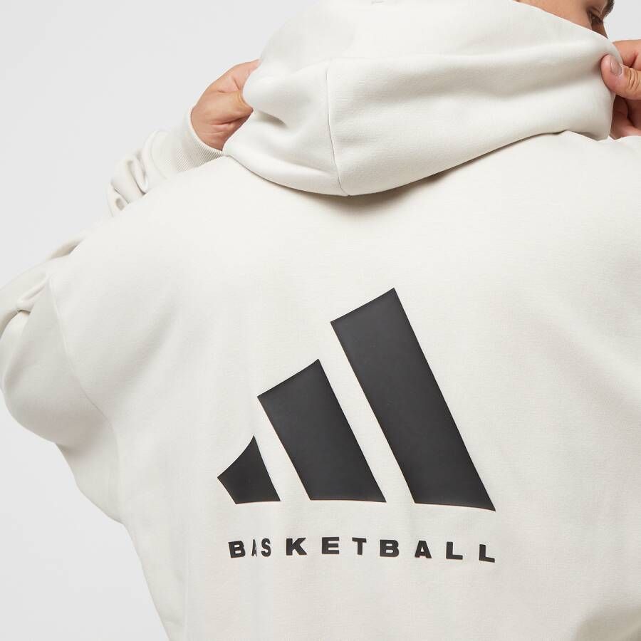 adidas Originals Basketball Fleece Hoodie Hoodies Kleding talc maat: S beschikbare maaten:S