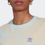 Adidas Blauw Oranje Dames T-shirt Zachte pasvorm Multicolor Dames - Thumbnail 4