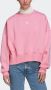 Adidas Bliss Pink Cropped Crewneck Sweatshirt Pink Dames - Thumbnail 8