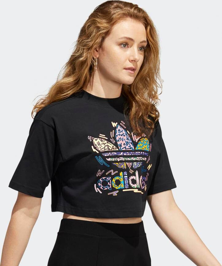 adidas Originals Love Unites Cropped Trefoil T-Shirt