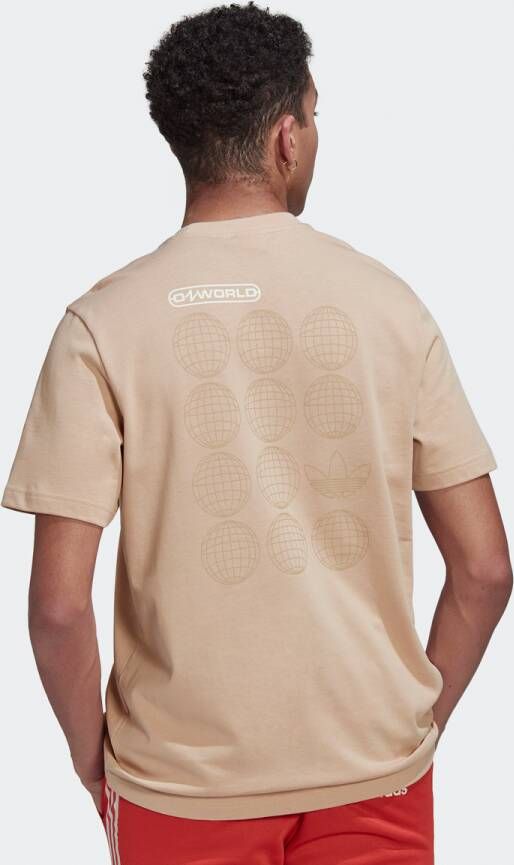 adidas Originals Ozworld Oversized T-shirt T-shirts Kleding beige maat: S beschikbare maaten:S