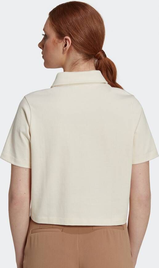 adidas Originals Resort Cropped Zip Polohemd Polo's Kleding non-dyed maat: L beschikbare maaten:L