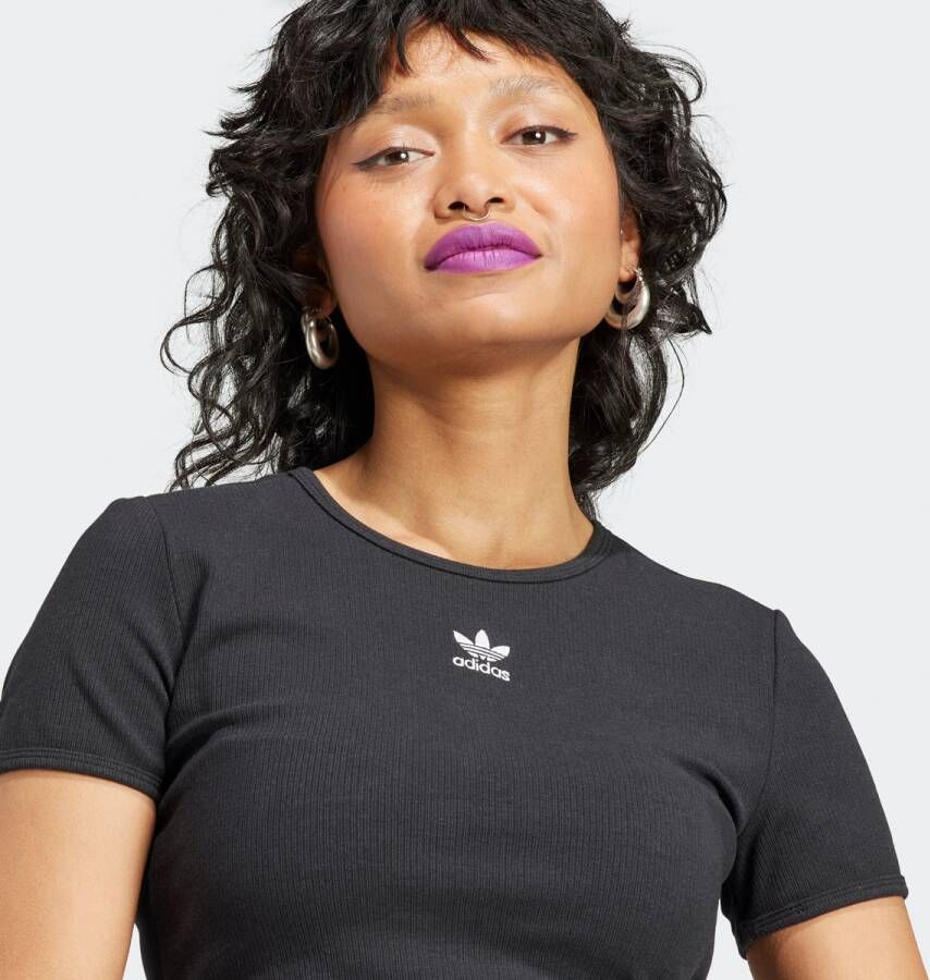 adidas Originals Essentials Rib T-shirt T-shirts Kleding black maat: S beschikbare maaten:XS S M L