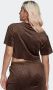 Adidas Originals Summer Rave Cropped T-shirt T-shirts Kleding dark brown maat: L beschikbare maaten:XS S M L - Thumbnail 3