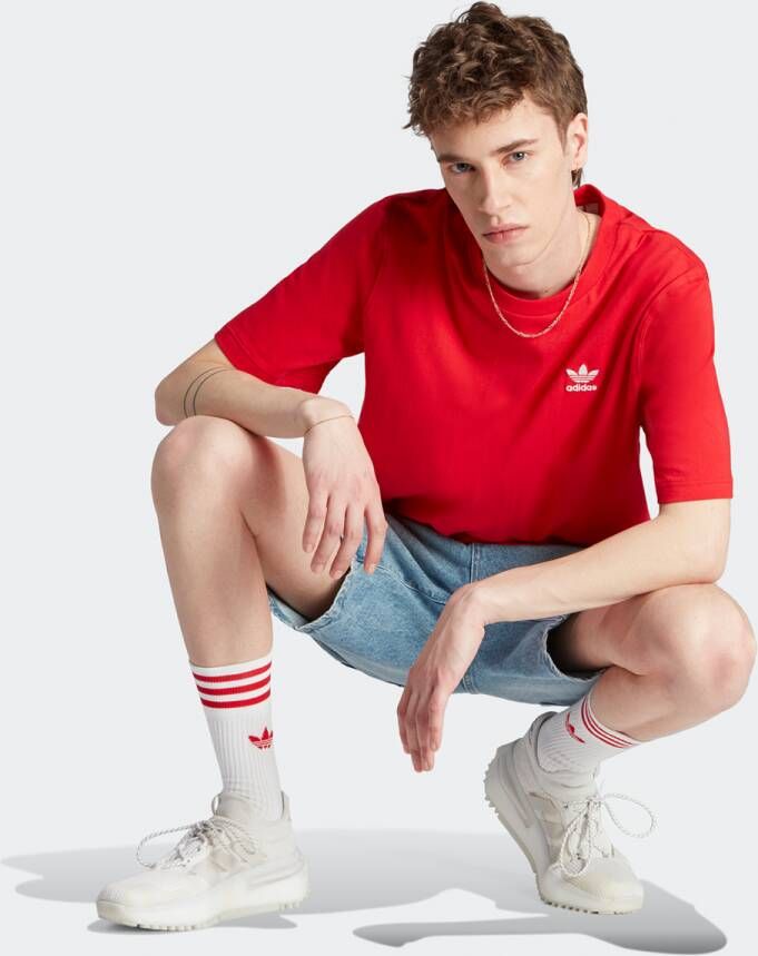 adidas Originals Essentials T-shirt T-shirts Kleding better scarlet white maat: L beschikbare maaten:L