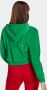 Adidas Originals Velour Kapuzenjacke Hooded vesten Kleding green maat: M beschikbare maaten:XS M - Thumbnail 4