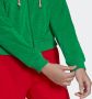 Adidas Originals Velour Kapuzenjacke Hooded vesten Kleding green maat: M beschikbare maaten:XS M - Thumbnail 6
