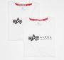 Alpha industries Label T (2 Pack) T-shirts Kleding white maat: L beschikbare maaten:S M L XXL - Thumbnail 5