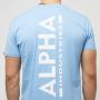 Alpha industries Backprint T-shirts Kleding light blue maat: M beschikbare maaten:S M - Thumbnail 8