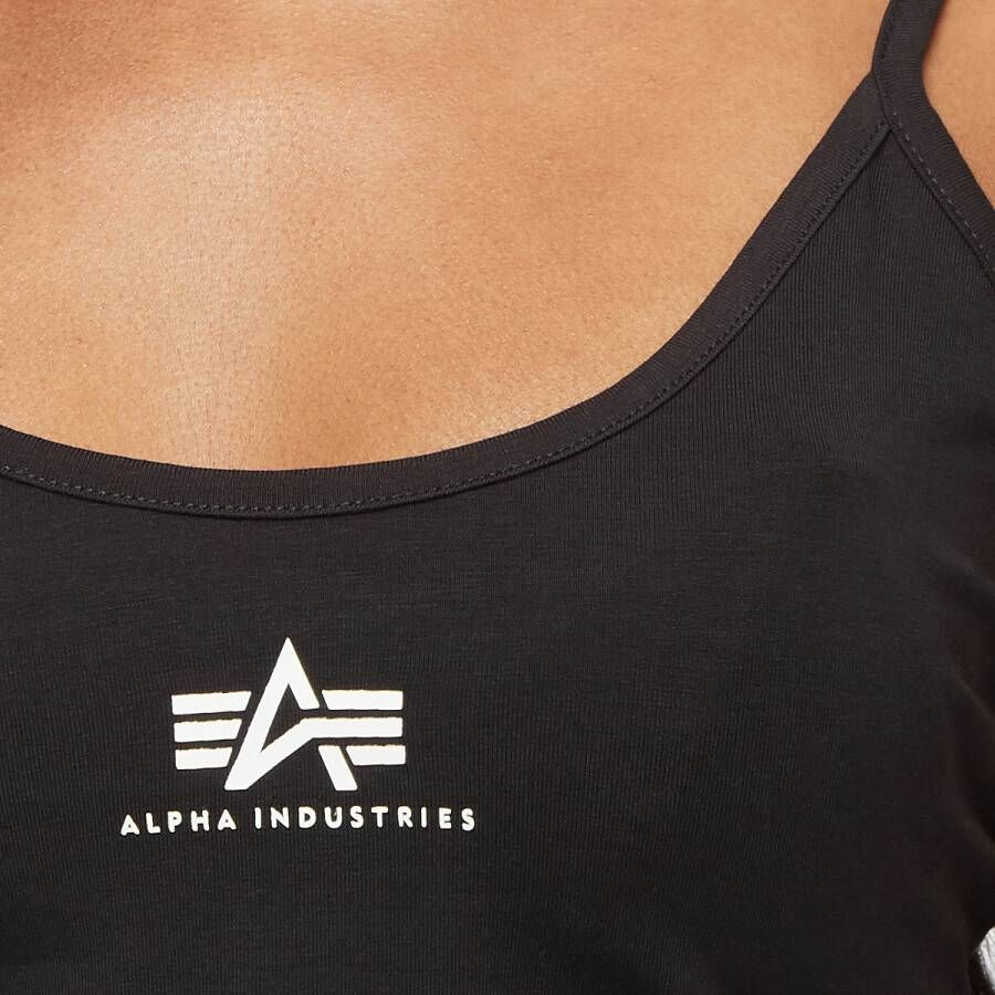 alpha industries Basic Crop-top Sl T-shirts Kleding black maat: S beschikbare maaten:S M