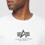 Alpha industries Basic T Ml T-shirts Kleding white maat: XXL beschikbare maaten:S M XXL XXXL - Thumbnail 8