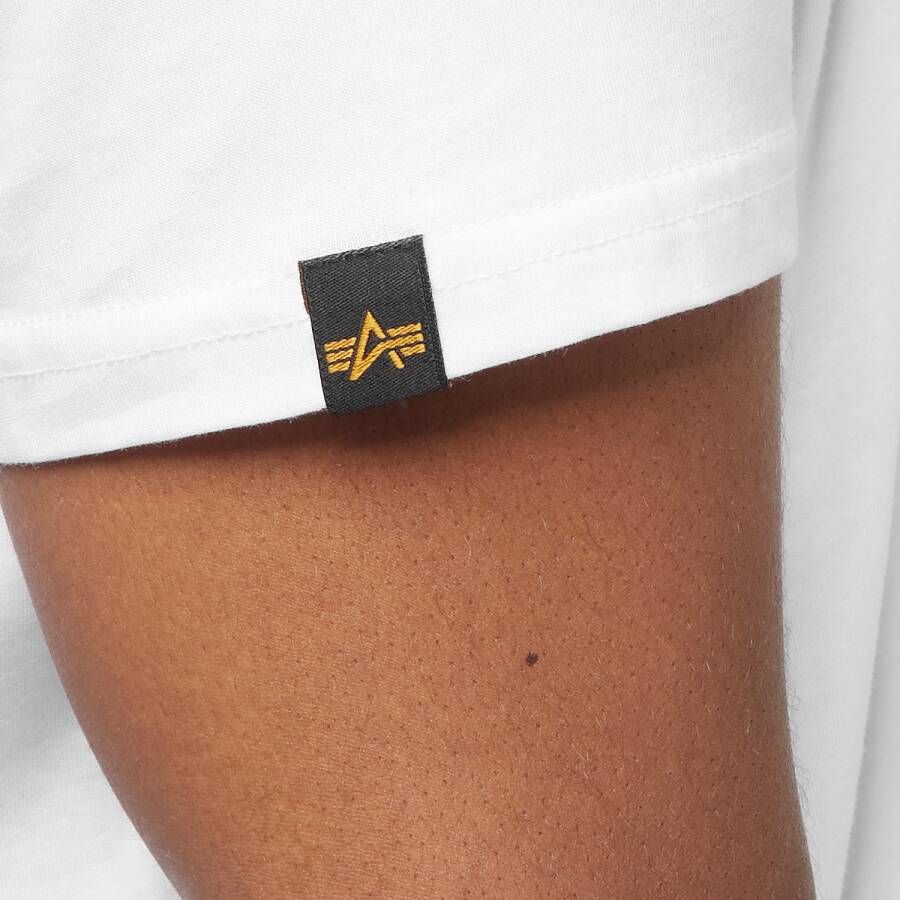 alpha industries Basic T Ml T-shirts Kleding white maat: M beschikbare maaten:M