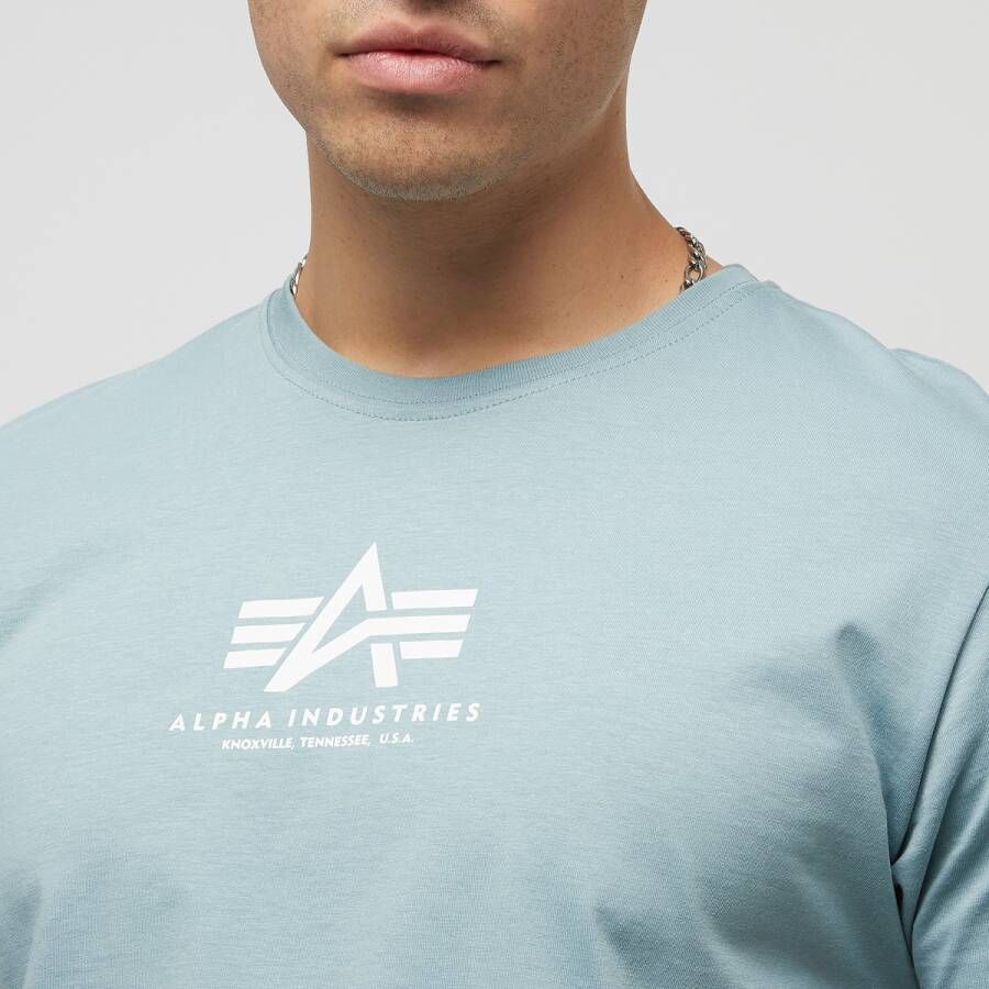 alpha industries Basic T Ml T-shirts Kleding grey blue maat: S beschikbare maaten:S