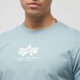 Alpha industries Basic T Ml T-shirts Kleding grey blue maat: XXL beschikbare maaten:S M XXL - Thumbnail 5