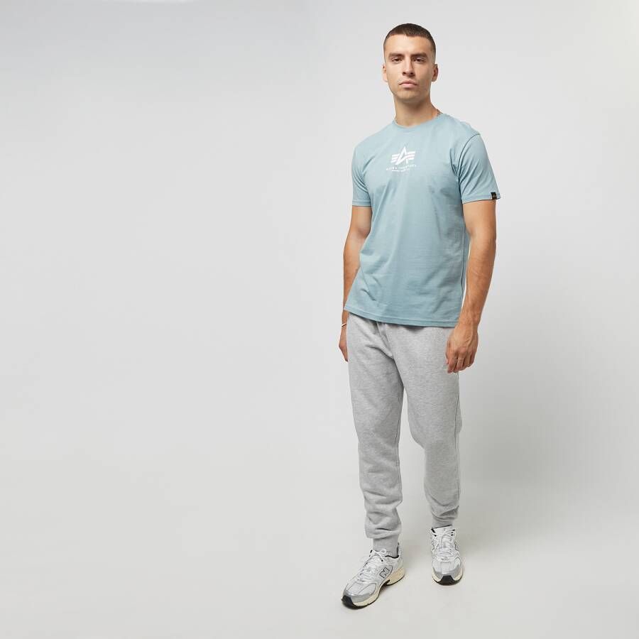 alpha industries Basic T Ml T-shirts Kleding grey blue maat: S beschikbare maaten:S