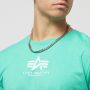 Alpha industries Basic T Ml T-shirts Kleding atomic green maat: S beschikbare maaten:S M - Thumbnail 3