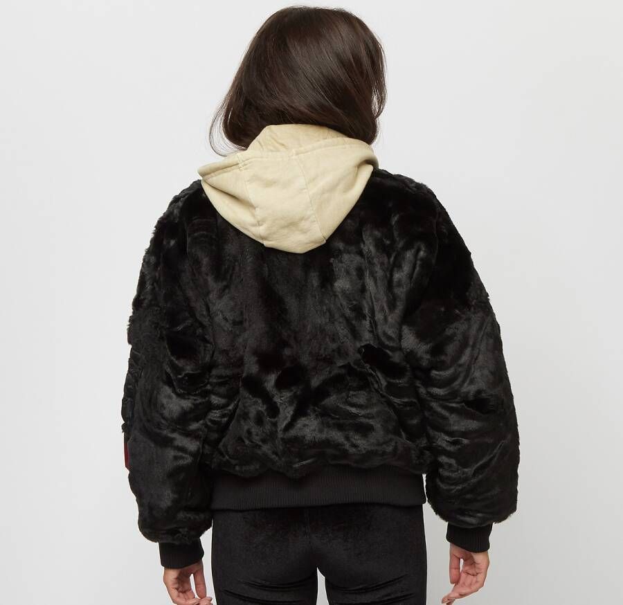 alpha industries Ma-1 Os Fur Bomberjacks Kleding black maat: M beschikbare maaten:M