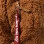 Alpha industries Sherpa Teddy Hoodie Kameel Brown Heren - Thumbnail 5