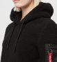 Alpha industries Zwarte Sherpa Hoodie met ritssluiting Black Dames - Thumbnail 3