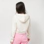 Calvin Klein Witte Katoenen Trui met Capuchon en Print Beige Dames - Thumbnail 3