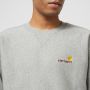 Carhartt WIP Script Sweat Crew Neck Sweatshirt Gray Heren - Thumbnail 5