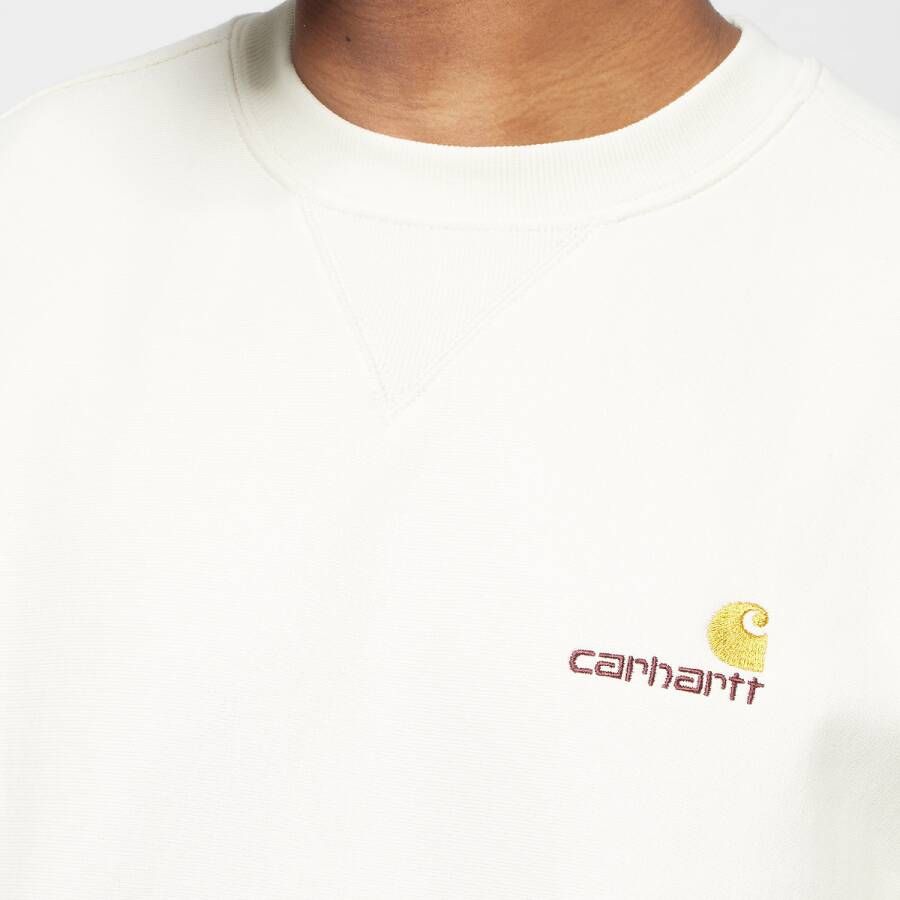 Carhartt WIP American Script Sweatshirt Sweaters Kleding natural maat: XL beschikbare maaten:XL XXL