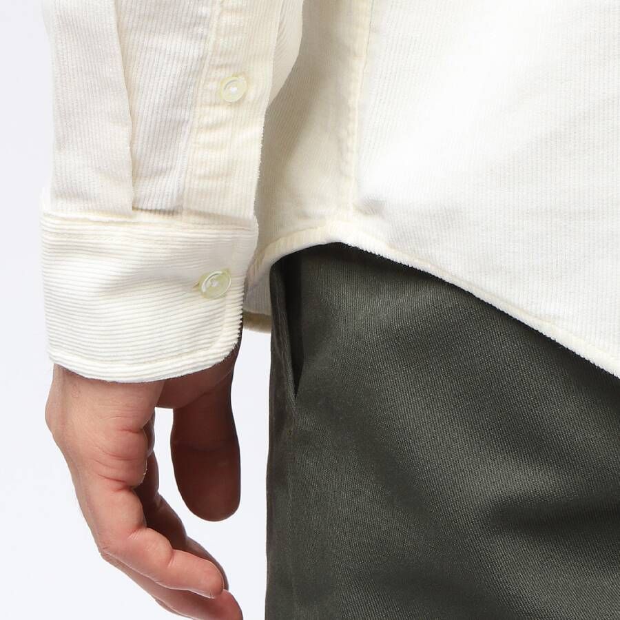 Carhartt WIP Long Sleeve Madison Fine Cord Shirt Lange mouwen Kleding wax black maat: S beschikbare maaten:S