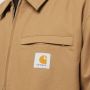 Carhartt WIP Omkeerbare Waterdichte Jas met Kraag Brown Heren - Thumbnail 5