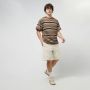 Carhartt WIP Shortsleeve Lafferty T-shirt T-shirts Kleding lafferty stripe hamilton brown maat: XL beschikbare maaten:S M XL - Thumbnail 3