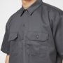 Dickies Work Shirt Short Sleeve Rec Korte mouwen Kleding charcoal grey maat: XL beschikbare maaten:S M L XL - Thumbnail 4
