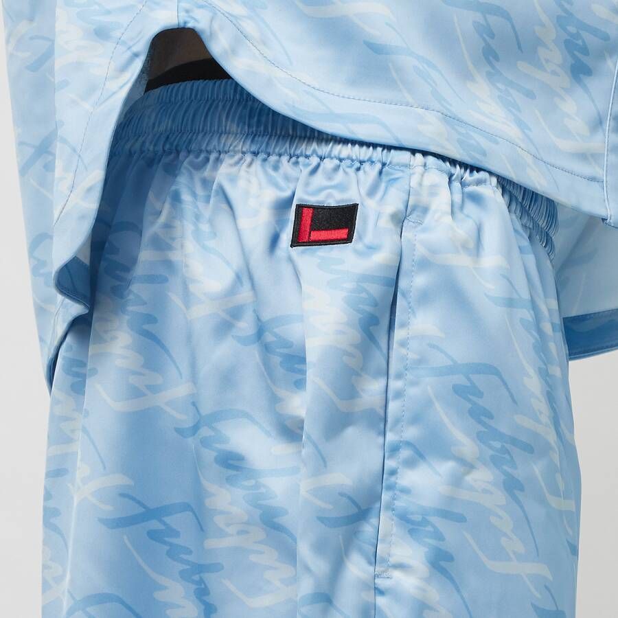 Fubu Retro All Over Print Shorts Sportshorts Kleding light blue maat: M beschikbare maaten:S M L XL XS