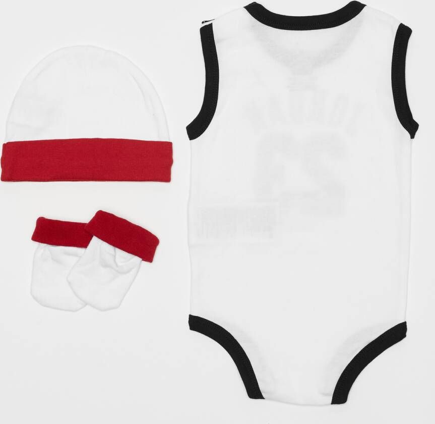 Jordan 23 Jersey Hat bodysuit bootie Set 3pc Baby sets Kleding white maat: 6m-12m beschikbare maaten:6m-12m