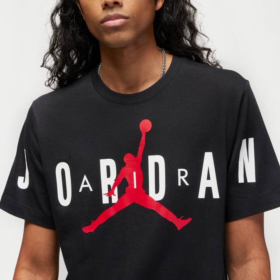 Jordan Air Stretch Crew T-shirts Kleding black white black maat: S beschikbare maaten:S M L XL