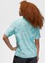 Jordan Geometrische Print Klassieke T-Shirt Blue Dames - Thumbnail 3