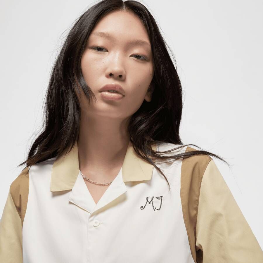 Jordan Button-up Shirt T-shirts Dames sail team gold brown kelp maat: XS beschikbare maaten:XS S M L