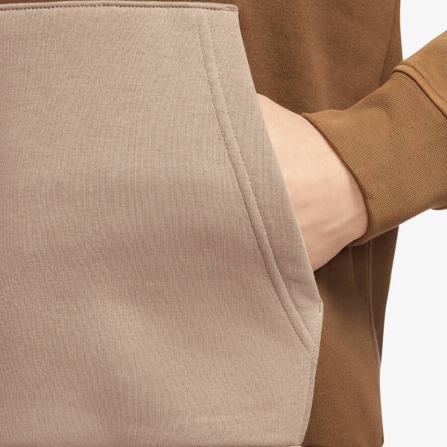 Jordan Essential Fleece Pullover Hoodies Kleding lt british tan ale brown hemp white maat: XS beschikbare maaten:XS