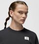 Jordan Flight Fleece sweatshirt met ronde hals voor dames Zwart - Thumbnail 4