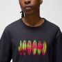 Jordan Wordmark Tee Heren T-shirt Zwart Black Heren - Thumbnail 2