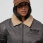 Karl Kani Chest Retro Bomber Jacket Bomberjacks Kleding anthracite maat: XL beschikbare maaten:XS S M L XL - Thumbnail 2