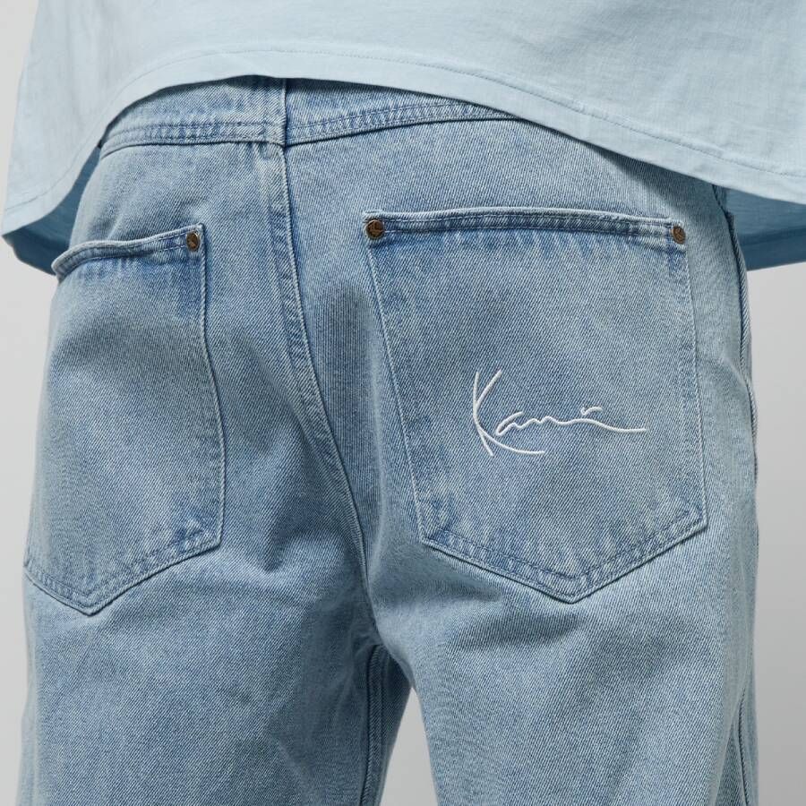 Karl Kani Og Distressed Cross Baggy Five Pocket Denim Spijkerbroeken Kleding light blue maat: 32 beschikbare maaten:32 36