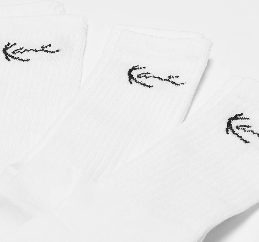 Karl Kani Signature Socks (3 Pack) Lang Kleding white maat: 35-38 beschikbare maaten:35-38 39-42 43-46